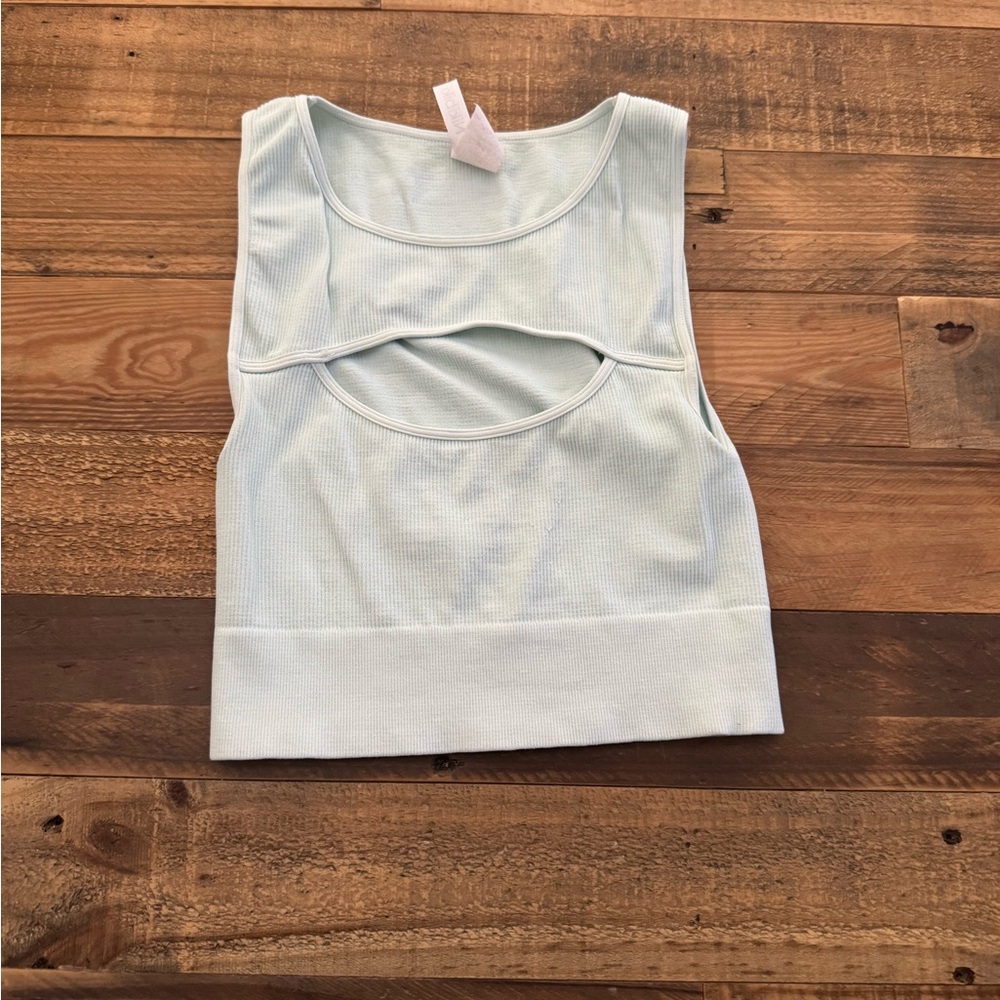 Light blue tank top from California Boutique